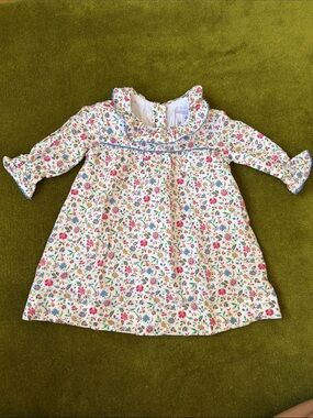 Classic Prep Floral Ruffle Collar Dress 3-6 months